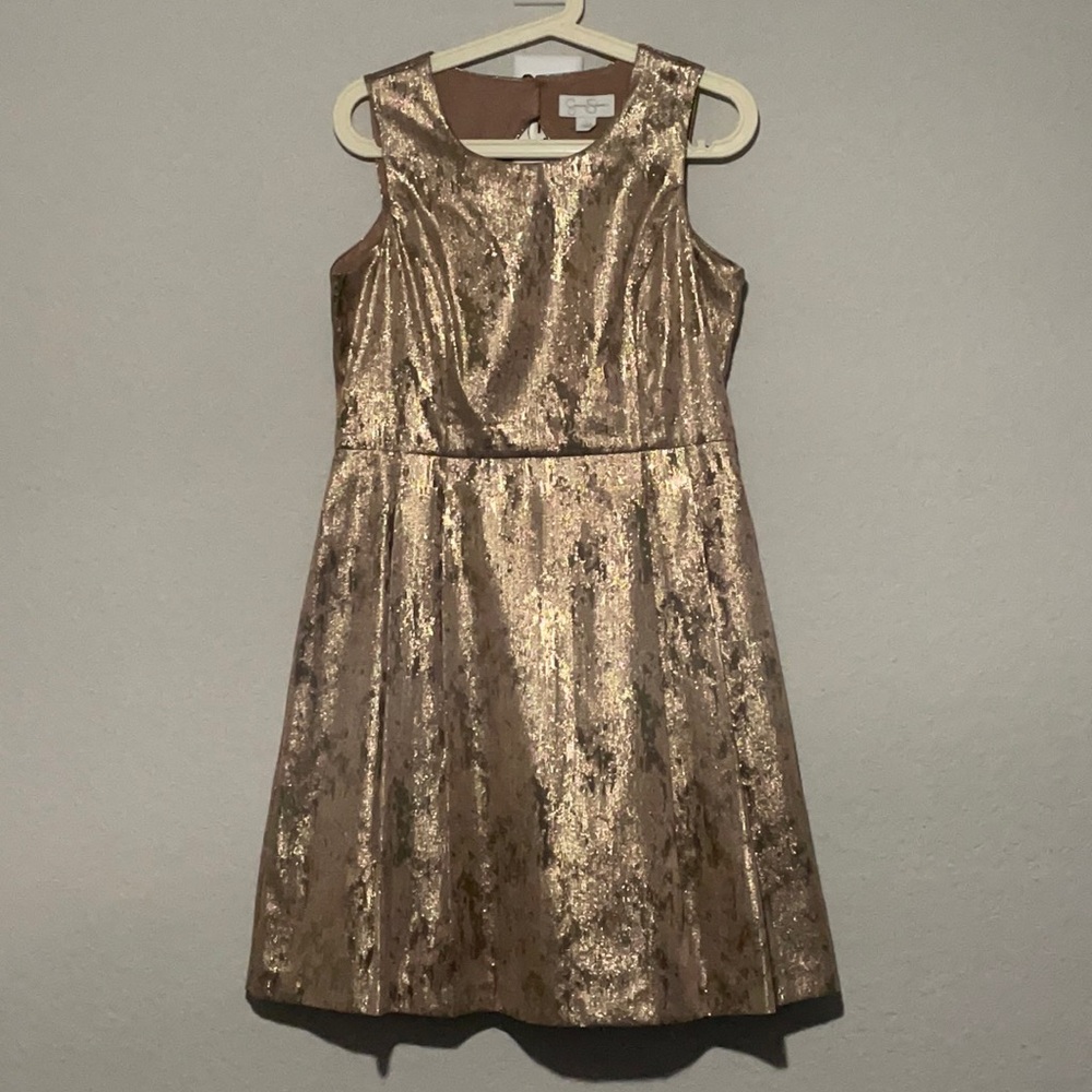 Never worn gold/rose gold for and flared dress.